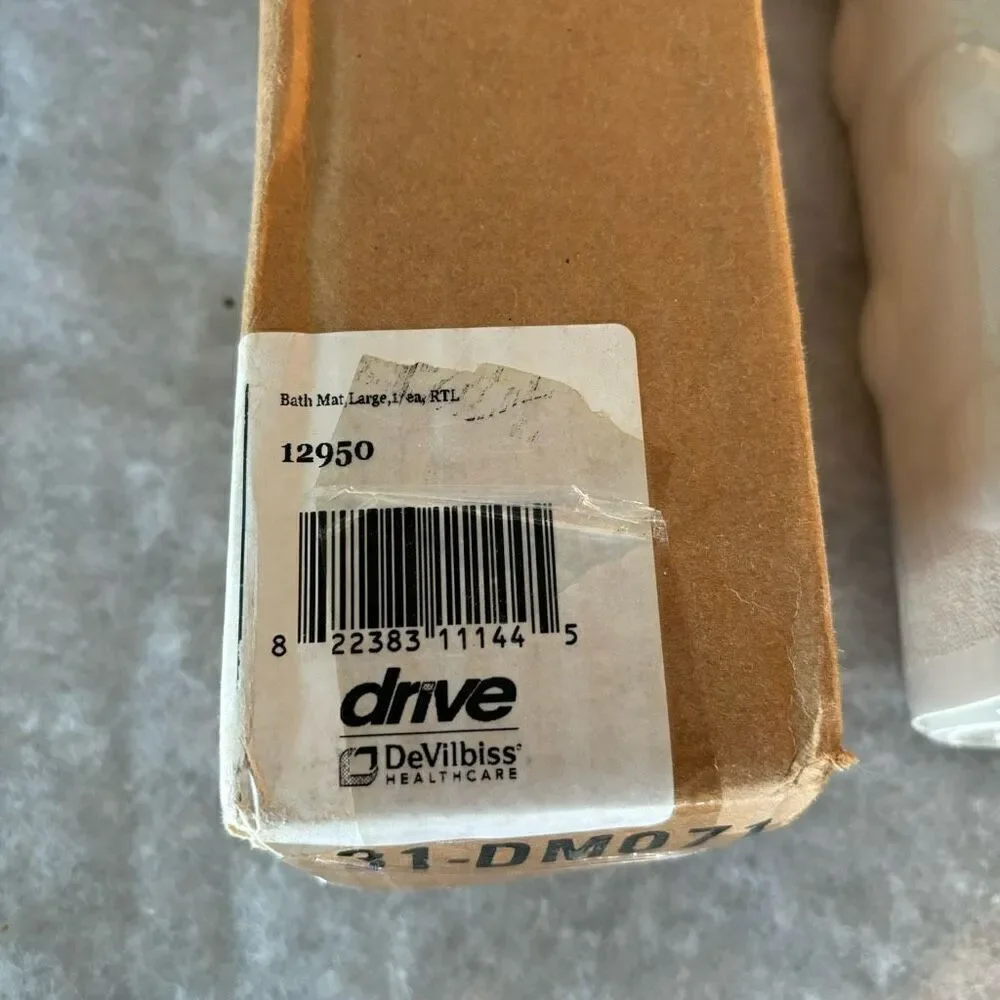 Drive Medical Large White Bathtub Mat 12950 *New*
